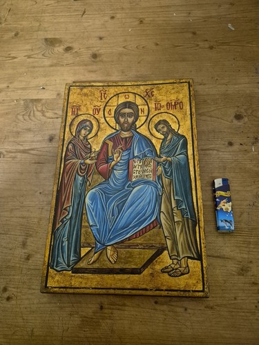 Icona rumena sacra famiglia - sacra,
