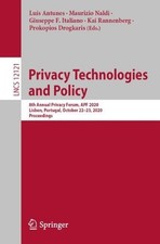 Privacy Technologies and Policy - 9783030551957