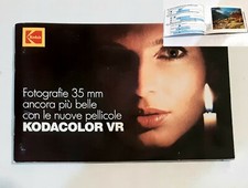 Depliant Pubblicitario Vintage Pellicole Rullini Kodacolor VR Kodak Manuale 35mm