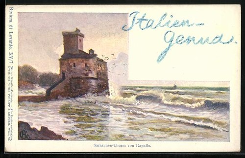 Cartolina artista firmata - d'artista,