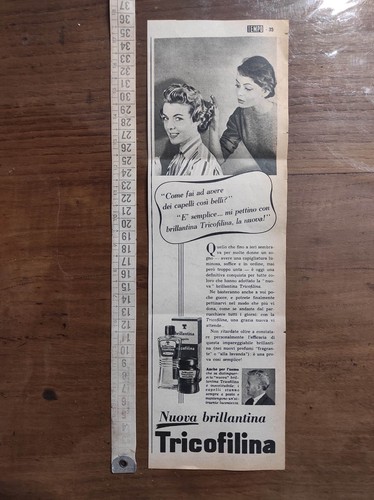 Pubblicità vintage del 1957