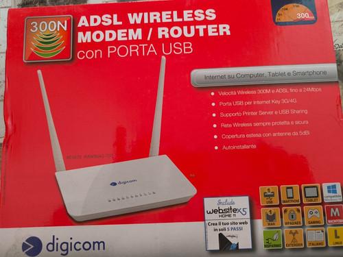 Modem router digicom - modem/router,