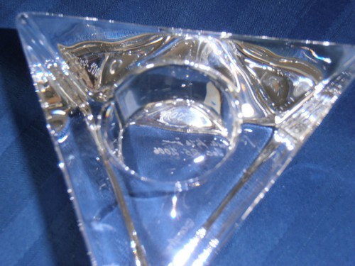 Ciotola cristallo triangolo
