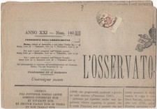 Raro giornale L’Osservatore