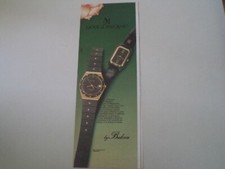 advertising Pubblicità 1981 OROLOGI BULOVA ANDRE LE MARQUAND QUARTZ