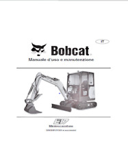 CD Libretto Manuale uso e manutenzione  dell'operatore BOBCAT E17  in italiano