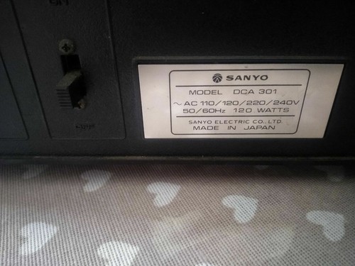 Amplificatore sanyo dca 301 - amplificatore, in