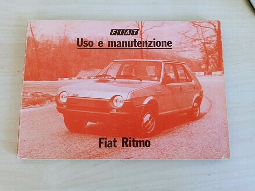 Fiat ritmo uso manutenzione - fiat,