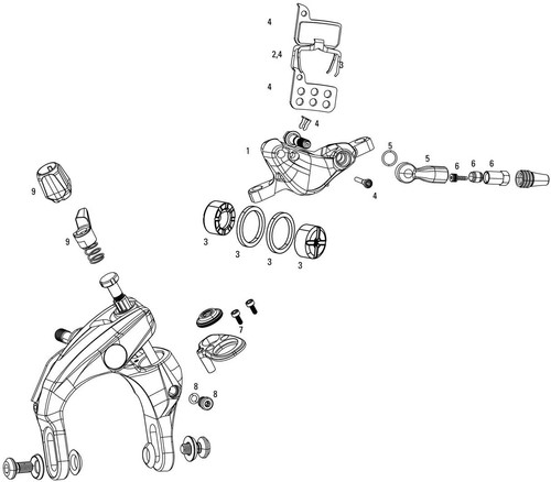 Sram freno disco force - freno,