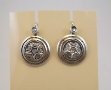 ORECCHINI ANNI '20 SICILIANI ORO E DIAMANTI OLD SICILIAN EARRING GOLD DIAMONDS