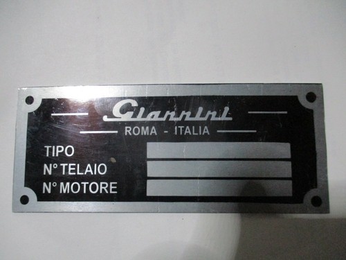 Targa giannini fiat - giannini,