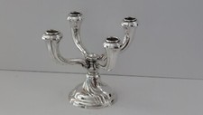 VECCHIO CANDELABRO A 4 BRACCI IN ARGENTO 800. EPOCA %META' 900