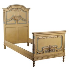 Letto Antico Stile Neoclassico Faggio Fabbrica Luigi Gatti XX Secolo Originale