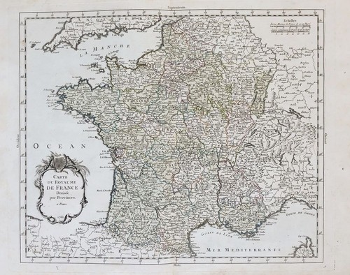 France francia carta map card - map,
