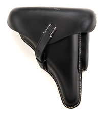 WH borsa pistola 08 Luger Wehrmacht WKII WaA P08 - borsa valigia fondina nera