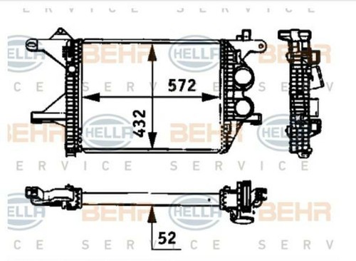 Radiatore intercooler per - radiatore,