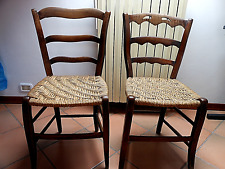 2 SEDIE (FORSE STILE PROVENZALE) IMPAGLIATE PRIMI DEL '900 VINTAGE