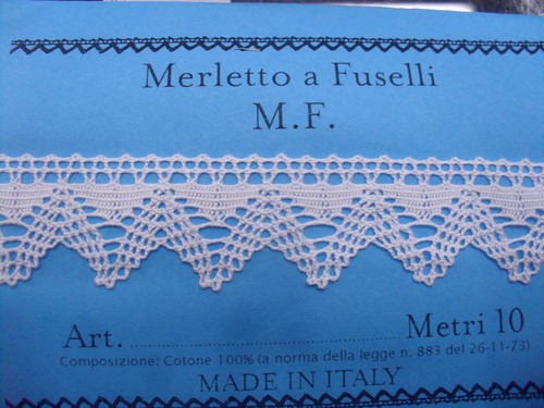 Merletto cotone fuselli made - a,