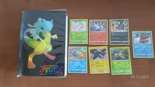Pokemon Album Raccoglitore + 7 carte rare holo leggende iridescenti in italiano!