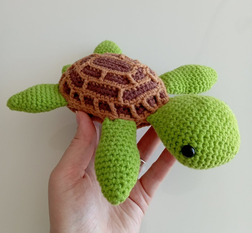 Tartaruga amigurumi fatto - , a