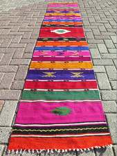 Runner Kilim turco, tappeto da
