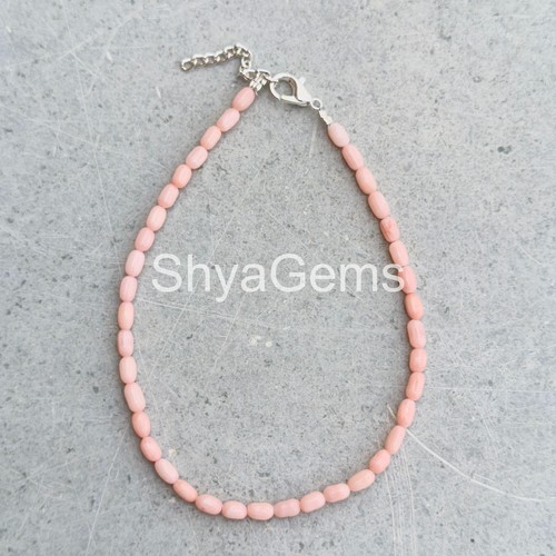 Bracciale corallo rosa - corallo, 3mm