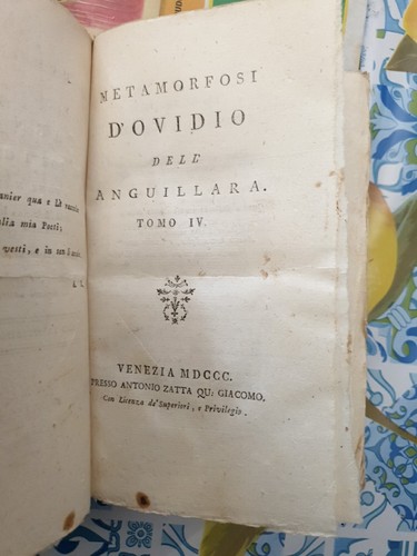 Metamorfosi ovidio tomo - ,