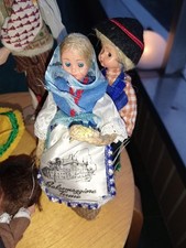 COPPIA BAMBOLE VINTAGE COSTUMI