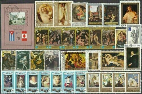 Arte lotto con - , blocco