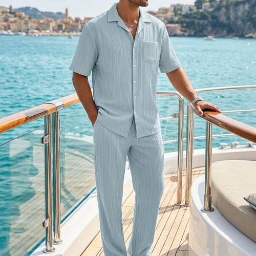 Set camicia pantaloni uomo - e,