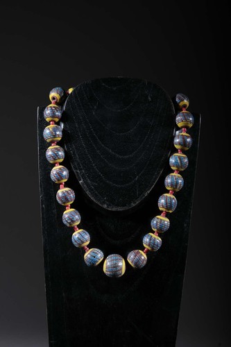 Collana perle terracotta - in,