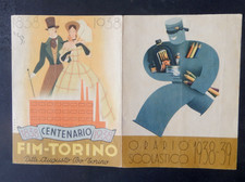 FIM TORINO, 1938, ditta AUGUSTO BO,4 facciate , illustratori.16 cm