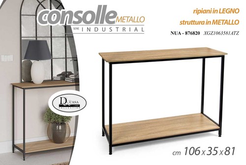Consolle tavolo industriale - consolle,