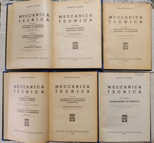 B. Feraudi - MECCANICA TECNICA - 4 VOLUMI - Hoepli 1950 G3