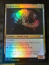 Lotleth Troll FOIL, Double Masters 2022, Near Mint, MTG, SPEDIZIONE GRATUITA