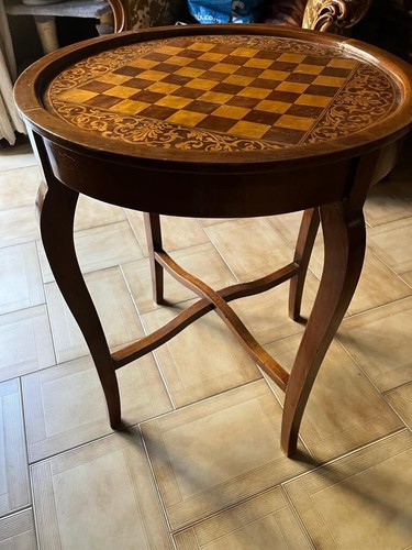 Antico tavolino legno con - legno,