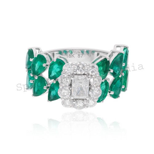 Anello spectrum dome smeraldo - anello,