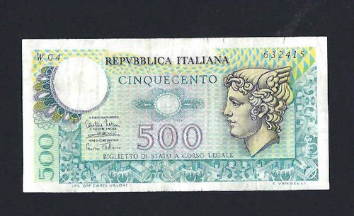 Biglietto stato 500 lire - di,