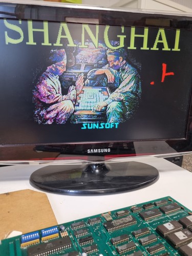 Bootleg pcb jamma shanghai jeu - bootleg,