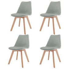 Set 4 sedie in PVC ecopelle