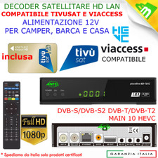 DECODER RICEVITORE COMPATIBILE TESSERA TIVU'SAT HD -SKY -DIGITALE HD- NUOVO tivu