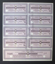 Austria - Austro-Investment-Fonds foglio cedole, azioni, modello, esemplare, prova