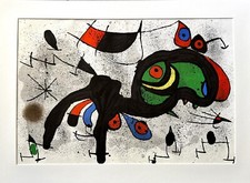 Joan Mirò  - Litografia vintage originale - Con certificato -1972
