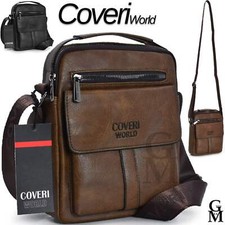 Borsello originale COVERI platta classico vintage capiente nuovo borsellino uomo