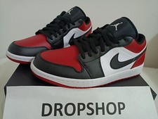 AIR JORDAN 1 LOW BRED TOE size