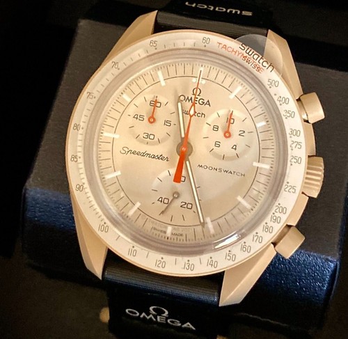Omega swatch speedmaster - x,