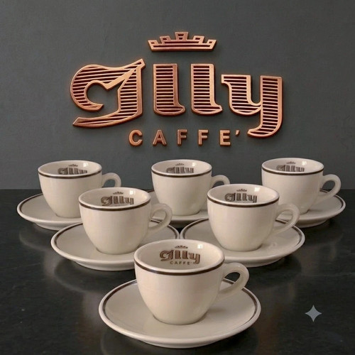 Unused illy tazzine 1960 70s - 6,