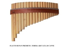 FLAUTO DI PAN PREMIUM 700.300 20 CANNE FORMA ARCUATA GAMMA DI TONO: F' - D''''