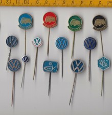 Vintage VOLKSWAGEN VW pin badge Logo 1960s Beetle Van Käfer Auto Anstecknadeln