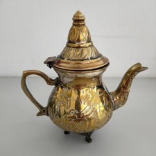 Teiera Marocchina Incisa in Zinco/Ottone Magrebino